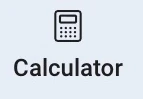 Rzeczywisty przycisk Calculator w sekcji Math podglądu Bluebooka.